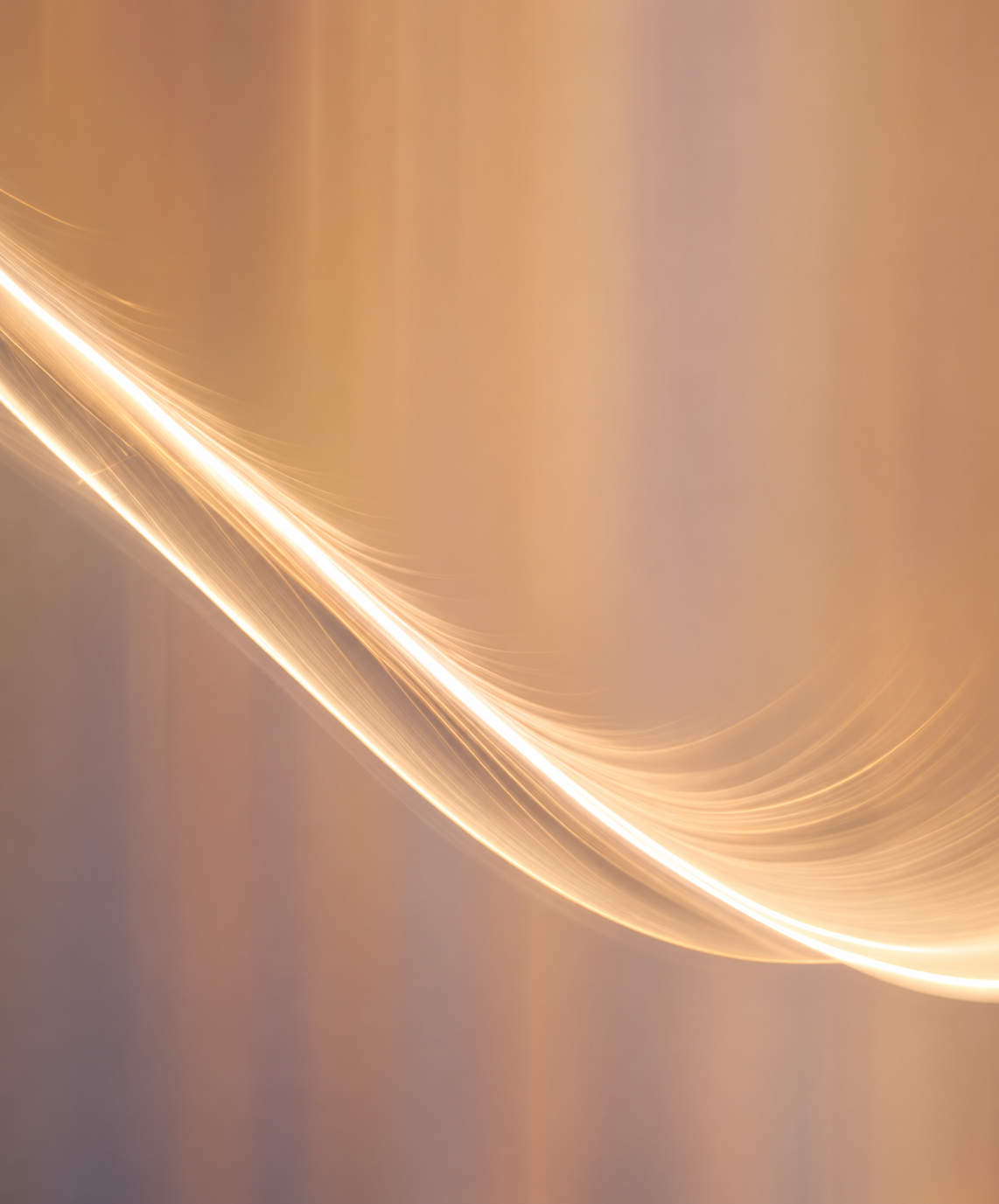 Luminous golden curves on warm beige